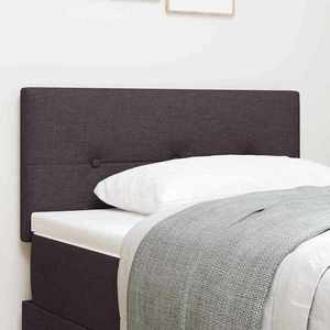 vidaXL Tăblie cap cu headboard Manual Maro închis 90 cm țesătură imagine