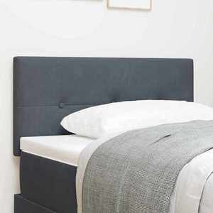 vidaXL Tăblie cap Pe perete cu headboard Gri închis 90 cm Catifea imagine