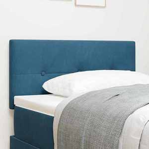 vidaXL Tăblie cap Pe perete cu headboard Albastru închis 90 cm Catifea imagine