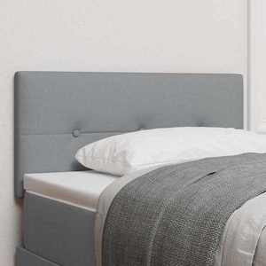vidaXL Tăblie cap cu headboard Manual Gri deschis 100 cm țesătură imagine