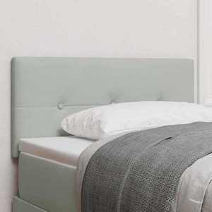 vidaXL Tăblie cap Pe perete cu headboard Gri deschis 100 cm Catifea imagine