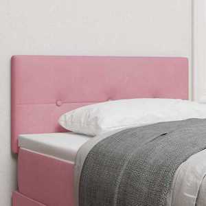 vidaXL Tăblie cap Pe perete cu headboard Manual Roz 100 cm Catifea imagine