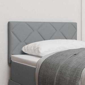vidaXL Tăblie din Țesătură Geometric Manual Gri deschis 80 cm țesătură imagine