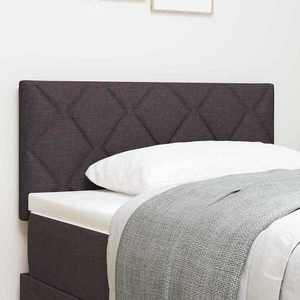 vidaXL Tăblie din Țesătură Geometric Manual Maro închis 90 cm țesătură imagine
