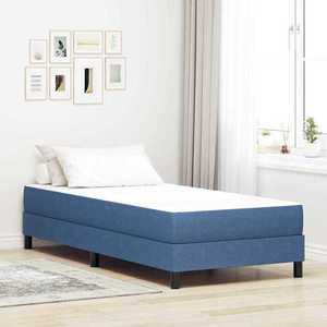vidaXL Saltea de pat cu saltea albastru 80 x 200 cm țesătură imagine