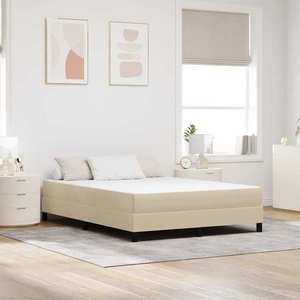 vidaXL Saltea de pat cu saltea Verde 140 x 190 cm țesătură imagine