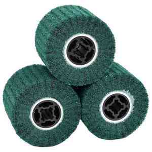 vidaXL Role de șlefuire 3 pcs Verde 12 x 12 x 10 cm fibră sintetică imagine