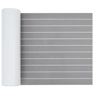 vidaXL Pardoseală pentru bărci Gri deschis și alb 240 x 60 cm imagine