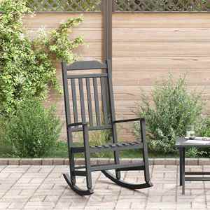 vidaXL Scaun balansoar Negru 65 x 84 x 114 cm Polietilenă imagine