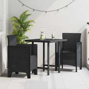 vidaXL Scaun pentru Grădină 2 pcs Antracit Dimensiune: 53 x 49 x 85 cm imagine