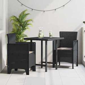 vidaXL Scaun pentru Grădină 2 pcs Antracit Dimensiune: 53 x 49 x 85 cm imagine