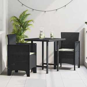 vidaXL Scaun pentru Grădină 2 pcs Antracit Dimensiune: 53 x 49 x 85 cm imagine