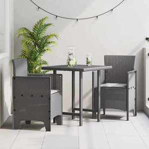 vidaXL Scaun pentru Grădină 2 pcs Gri deschis imagine