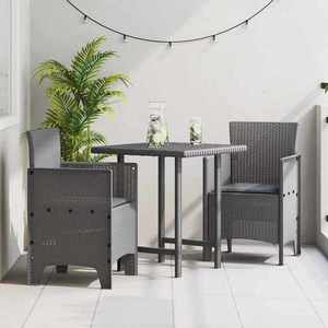 vidaXL Scaun pentru Grădină 2 pcs Gri deschis imagine