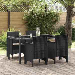 vidaXL Scaun pentru Grădină 4 pcs Antracit Dimensiune: 53 x 49 x 85 cm imagine