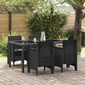 vidaXL Scaun pentru Grădină 4 pcs Antracit Dimensiune: 53 x 49 x 85 cm imagine