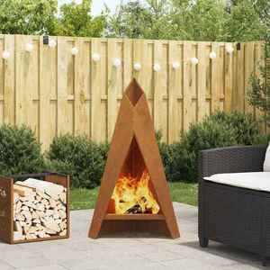 vidaXL Cuptor de foc Maro 58 x 40 x 100 cm imagine