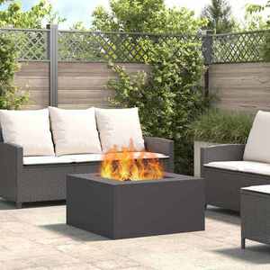 vidaXL Cuptor de foc Negru 80 x 80 x 40 cm Oțel laminat la rece imagine