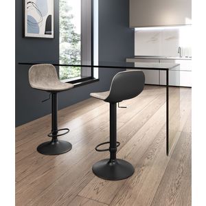 STONES Scaun din microfibră 39cm X 45cm H. 86/102cm | Aosom Romania imagine
