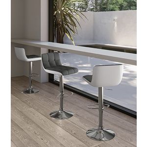 STONES Scaun din piele ecologică 36cm X 38.5cm H. 83/98cm | Aosom Romania imagine