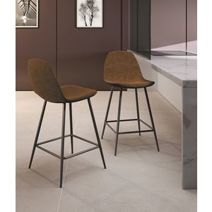STONES Scaun din piele ecologică 42cm X 52cm H. 93cm | Aosom Romania imagine