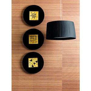STONES Set de 3 farfurii decorative 50cm X 50cm H. 8cm | Aosom Romania imagine