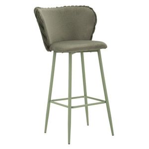 Mauro Ferretti Scaun De Bar Alaska -B- Verde Set 2 Bucăți Cm 55X58X106 (Înălțime Șezut Cm 77) | Aosom Romania imagine