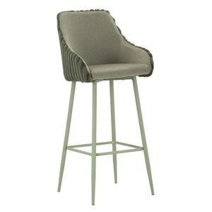 Mauro Ferretti Scaun De Bar Alaska -A- Verde Set 2 Bucăți Cm 52X46X111 (Înălțime Șezut Cm 78) | Aosom Romania imagine