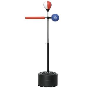 SPORTNOW Suport de box, reglabil pe înălțime, Bară de reflex, Pratze, Speedball, suport de umplere, 80.5 x 48 x 163-205 cm | Aosom Romania imagine