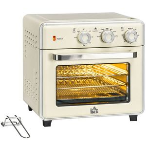HOMCOM 5 în 1 Mini cuptor, 20 L capacitate, 1400W, 1 grilă cuptor, 1 tavă de copt, timer 60 min. | Aosom Romania imagine