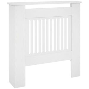 HOMCOM Copertă de Ventilație, Copertă de Căldură, 78 x 19 x 81 cm, Copertă de Căldură pentru Dormitor, Sufragerie, MDF, Alb | Aosom Romania imagine