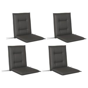 Outsunny Set de 4 perne de scaun 108 x 50 x 5 cm, perne de scaun cu curele pentru interior și exterior, gri închis | Aosom Romania imagine