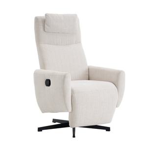 Fotoliu confortabil cu funcție de relaxare, cu bază rotativă și spătar reglabil, 67x80, 5x110 cm, Bej imagine