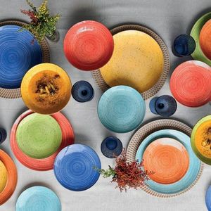 Serviciu de masa 18 piese Madison Kaleido, Tognana Porcellane, portelan, multicolor imagine
