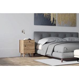 Noptiera, Puqa Design, Pila, 40x60x43 cm, PAL, Maro imagine