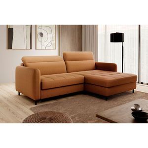 Coltar extensibil dreapta 3 locuri ELTAP, RT-45MAN, Gomsi, 228x165x100 cm, lemn/poliester, mustar imagine