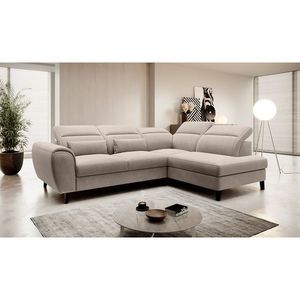 Coltar extensibil dreapta 4 locuri ELTAP, RT-18SO, Noble, 255x201x100 cm, lemn/poliester, bej imagine