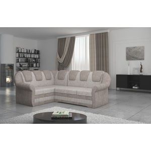 Coltar extensibil stanga 3 locuri ELTAP, LII-003, Lord II, 243x195x112 cm, lemn/poliester, bej deschis/bej imagine