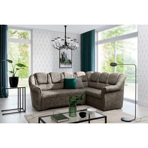 Coltar extensibil dreapta 3 locuri ELTAP, LII-067, Lord II, 243x195x112 cm, lemn/poliester, bej inchis imagine