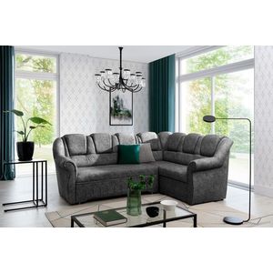 Coltar extensibil dreapta 3 locuri ELTAP, LII-094, Lord II, 243x195x112 cm, lemn/poliester, gri imagine