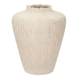 Vaza decorativa Shade, Mauro Ferretti, 32x40 cm, oxid de magneziu, crem imagine