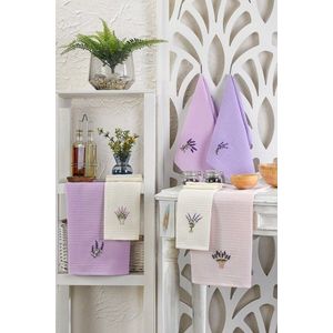 Set prosoape de bucatarie, Eponj Home, Lavender, Bumbac, Multicolor imagine