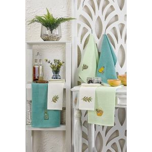 Set prosoape de bucatarie, Eponj Home, Olive, Bumbac, Multicolor imagine