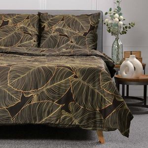 Lenjerie de pat dubla Gallo, Homla, 3 piese, 160x200 cm, bumbac satinat, multicolor imagine