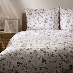 Lenjerie de pat dubla Emaly, Homla, 3 piese, 160x200 cm, bumbac, multicolor imagine