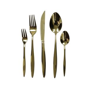 Set tacamuri 20 piese, Stretch Gold, Brandani, inox, auriu imagine
