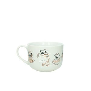 Cana mic dejun, Dogs, Brandani, 12.5x9 cm, portelan New Bone China imagine