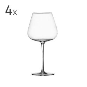 Set 4 pahare de vin, Smooth, Brandani, 8x23.5 cm, sticla imagine