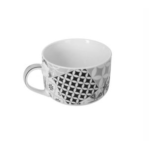 Cana mic dejun, Alhambra, Brandani, 12.5x9 cm, 450 ml, portelan New Bone China imagine