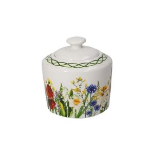 Zaharnita cu capac, Fiori Di Campo, Brandani, 10x10 cm, portelan New Bone China imagine